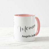 Mug Mère maman aquarelle Floral Photo (Devant droit)