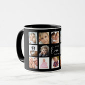 Mug Mère maman collage photo noir blanc (Devant gauche)