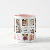 Mug Mère maman collage photo rose (Centre)