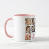 Mug Mère maman collage photo rose (Gauche)
