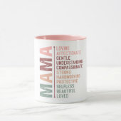 Mug Mère maman mot art amour rose (Centre)
