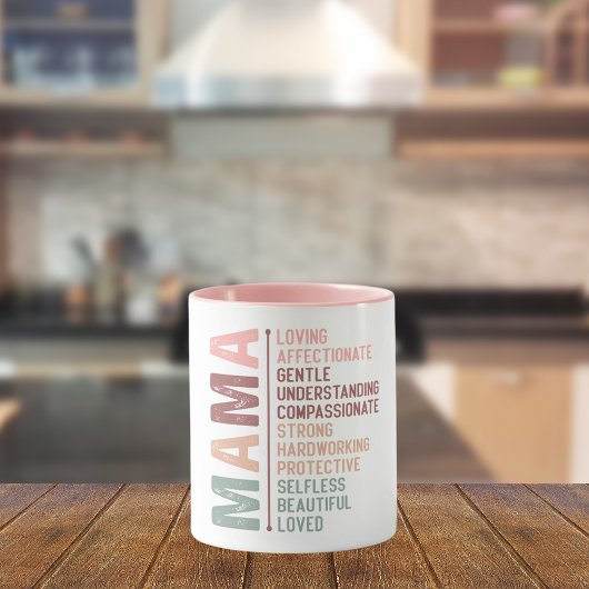 Mug Mère maman mot art amour rose
