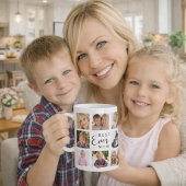 Mug Mère maman photo collage blanc noir