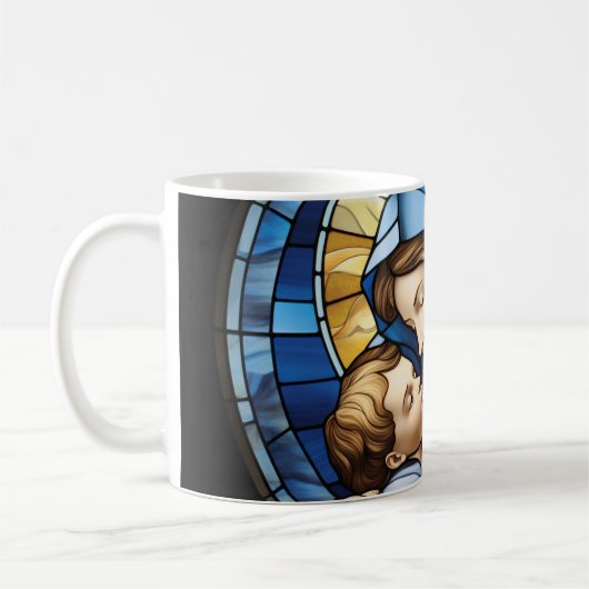 Mug Mère Marie avec Bébé Jésus version 15 (Gauche)