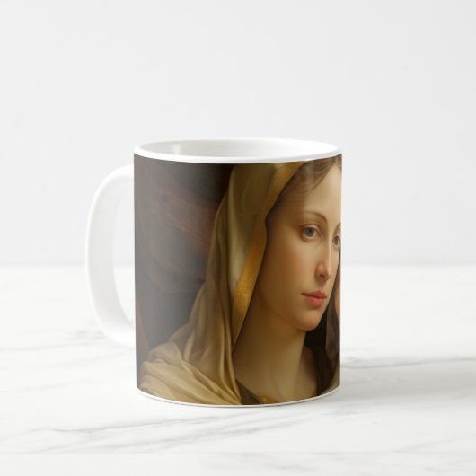 Mug Mère Marie avec Bébé Jésus version 21 (Devant gauche)