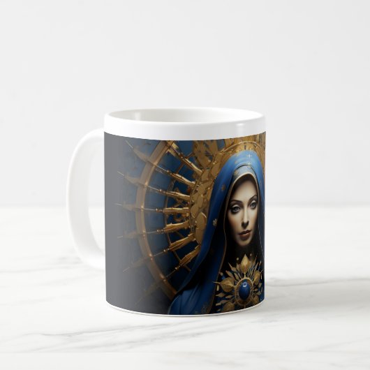 Mug Mère Marie Prière version 3 (Devant gauche)