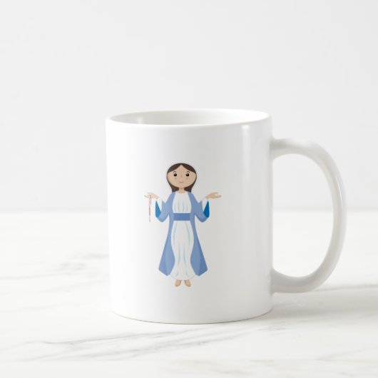 Mug Mère Mary avec le chapelet (Droite)