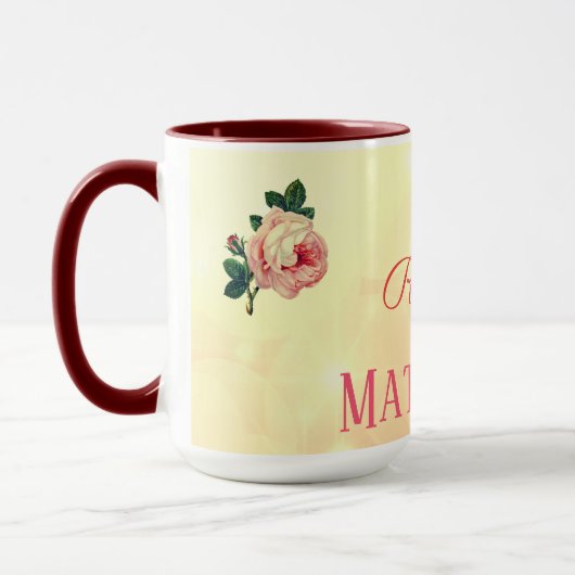 Mug Mère matriarche Rose personnalisée (Gauche)
