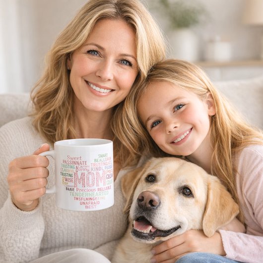 Mug Mère mère coeur mot art