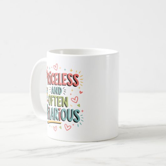 Mug Mère Mère Mère Inestimable Et Souvent Hilaire (Devant gauche)