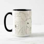 Mug Mère mignonne lapin lapin lapin (Gauche)