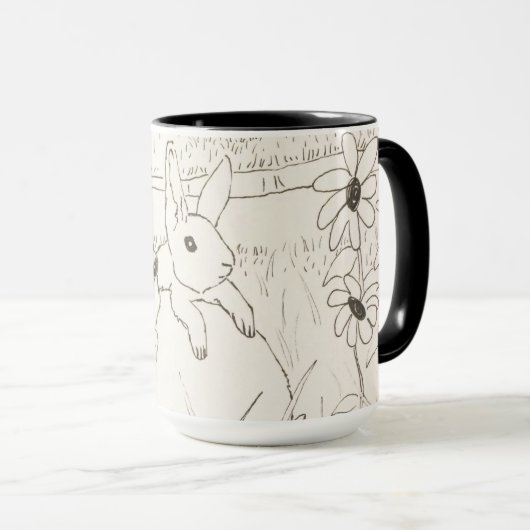 Mug Mère mignonne lapin lapin lapin (Devant droit)