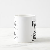 Mug Mère Minimale De La Mariée | Mariage de typographi (Centre)