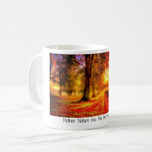 Mug Mère Nature a la meilleure boîte de crayons (autom (Devant gauche)
