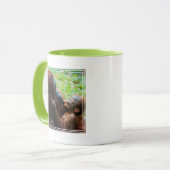 Mug Mère orang-outan avec bébé (Devant gauche)