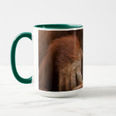 Mug Mère orang-outan et bébé au zoo (Gauche)