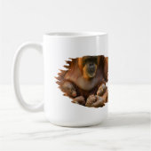 Mug Mère Orangoutane tenant deux bébés (Gauche)