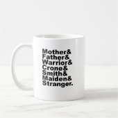 Mug Mère & Père & Guerrier & Crones & Forgeron & Vierg (Gauche)