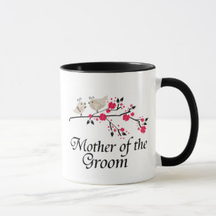 Mug Mère personnalisée des oiseaux de marié épousant