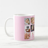 Mug Mère photo collage rose (Gauche)