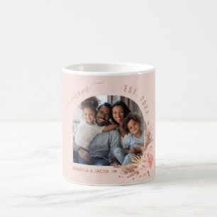 Mug Mère photo pampas herbe rose or rose maman
