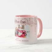 Mug Mère photo parties scintillant rose vif (Devant droit)