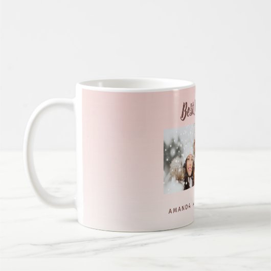 Mug Mère photo rose pâle (Gauche)