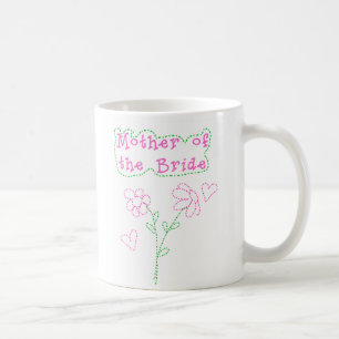 Mug Mère rose de fleurs de jeune mariée