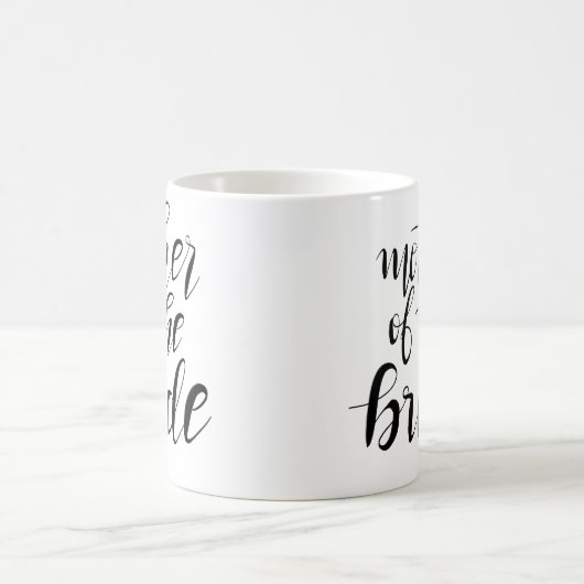 Mug Mère simple du mariage de typographie de jeune (Centre)
