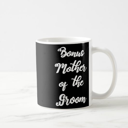 Mug Mère suppléante de la mariée, écriture manuscrite (Droite)