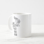 Mug Mère Word Art (Devant gauche)