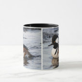 Mug Merganseur à capuchon en mouvement (Centre)