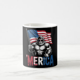 Mug Merica Bigfoot Drapeau Américain Patriotique 4 Jui