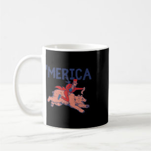Mug Merica Drôle Nous 4 Juillet Lincoln Cavalier Ours