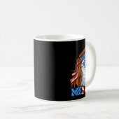 Mug Merica Eagle Mullet 4 juillet Drapeau américain Us (Devant droit)