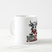 Mug Merica Graphique de gravure vintage vache patrioti (Devant gauche)