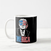 Mug Merica Trump 4 juillet heureux Trump Drapeau améri (Gauche)