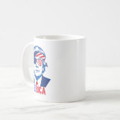 Mug Merica Trump 4 juillet heureux Trump Drapeau améri (Devant gauche)