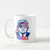 Mug Merica Trump 4 juillet heureux Trump Drapeau améri (Gauche)