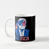 Mug Merica Trump 4 juillet heureux Trump Drapeau améri (Gauche)