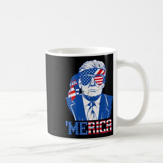 Mug Merica Trump 4 juillet heureux Trump Drapeau améri (Droite)