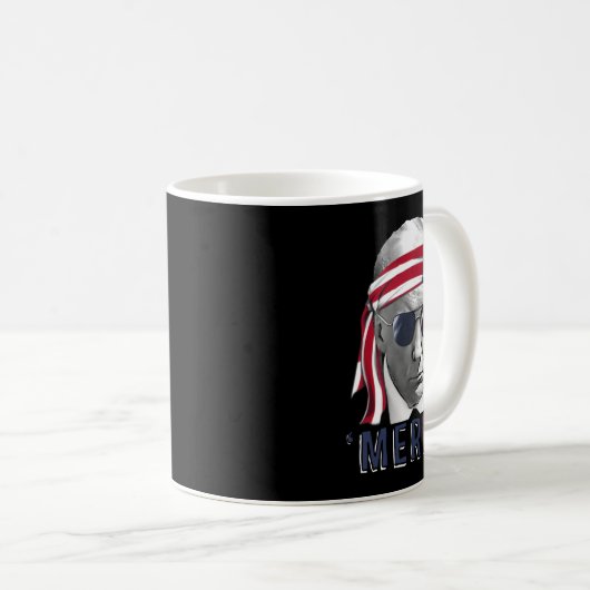 Mug Merica Trump 4 juillet heureux Trump Drapeau améri (Devant droit)