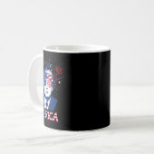 Mug Merica Trump 4 juillet heureux Trump Drapeau améri (Devant gauche)