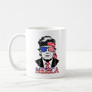 Mug 'MERICA TRUMP Joyeux 4 juillet Trump