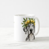 Mug Merle Great Dane Chien Lemon Crown (Devant droit)