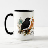 Mug Merle noir - Oiseaux, Nature & Moi (Gauche)