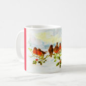 Mug Merles et houx (Devant gauche)