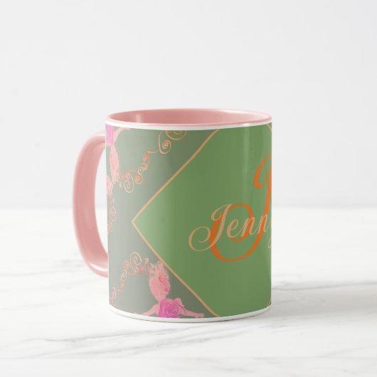 Mug Mermaid Rose romantique (Devant gauche)