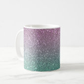 Mug Mermaid vert rose Parties scintillant étincelante  (Devant gauche)