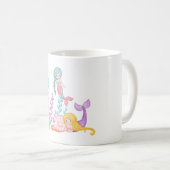 Mug Mermaids et méduses sous l'aquarelle marine (Devant droit)